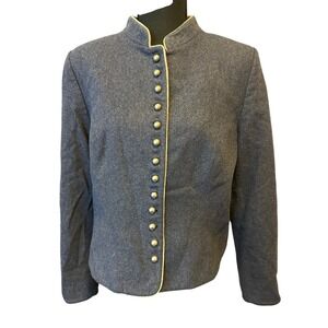 Hammerschmid Women's Blue Jacket Euro 46 US 16 Band Collar Trachtenmode Dirndl